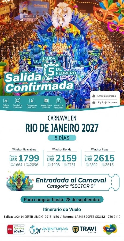 Carnaval en Río de Janeiro 2027
