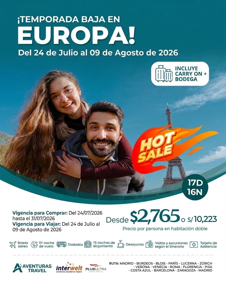 ¡Temporada Baja en Europa! | 17D 16N