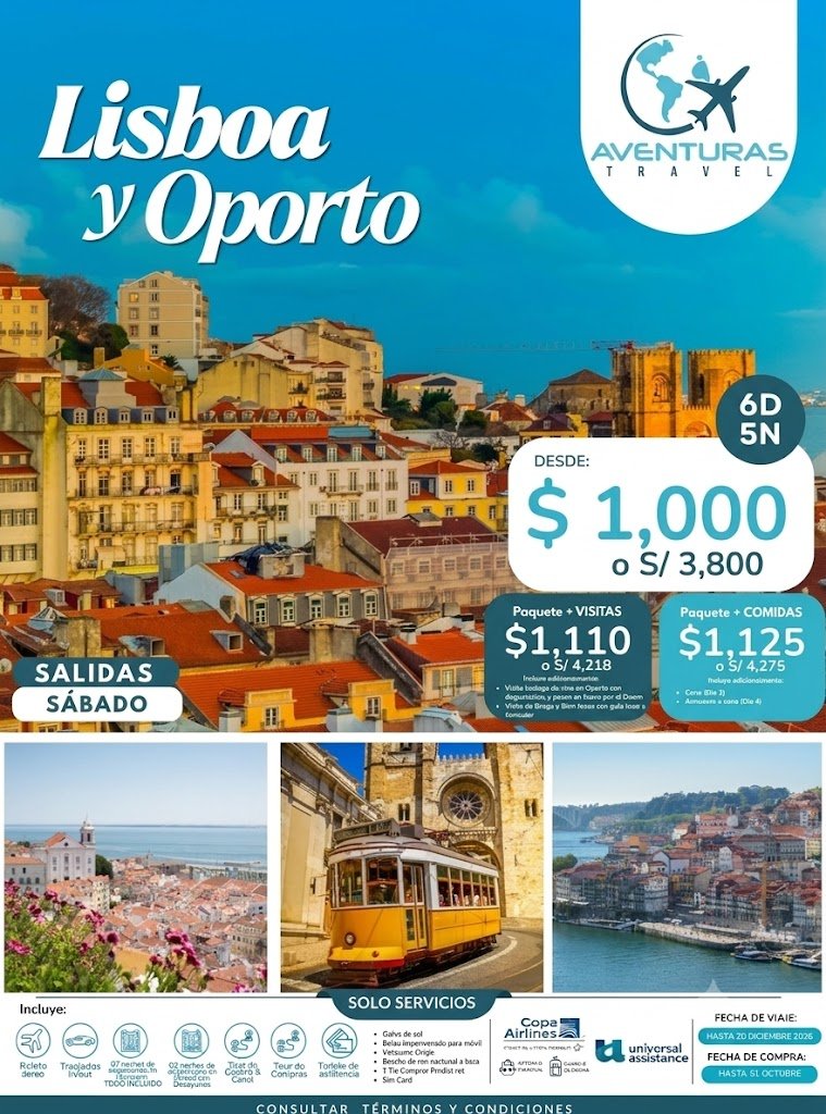 LISBOA Y OPORTO - CIRCUITOS Y VISITAS